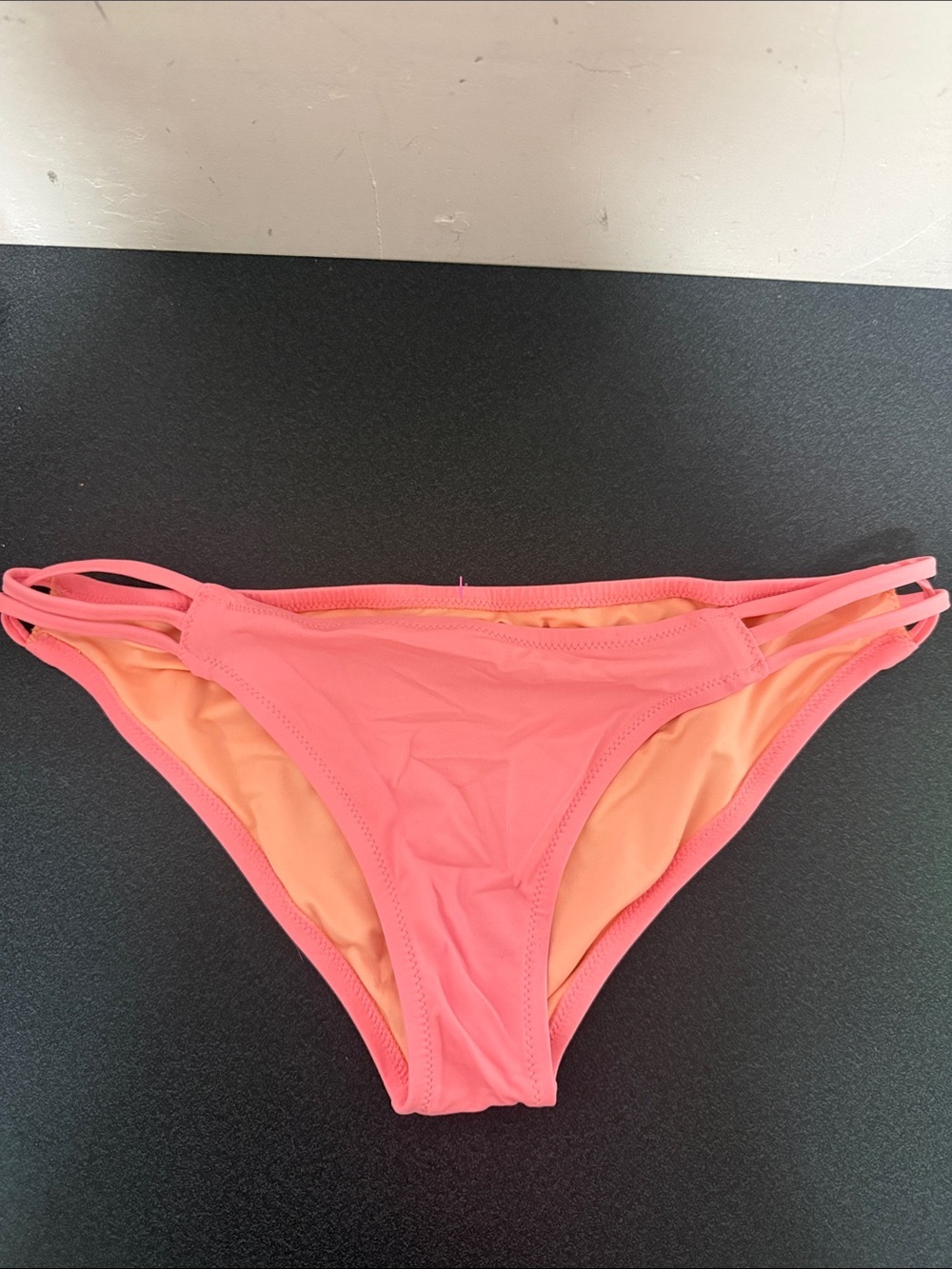 Victoria's Secret Coral Pink Double-Strap Bikini Bottom 2015